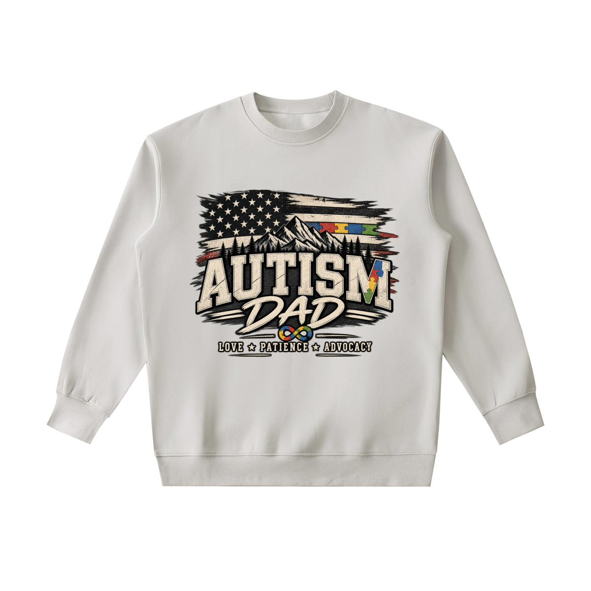Autism Dad Heavyweight Crewneck
