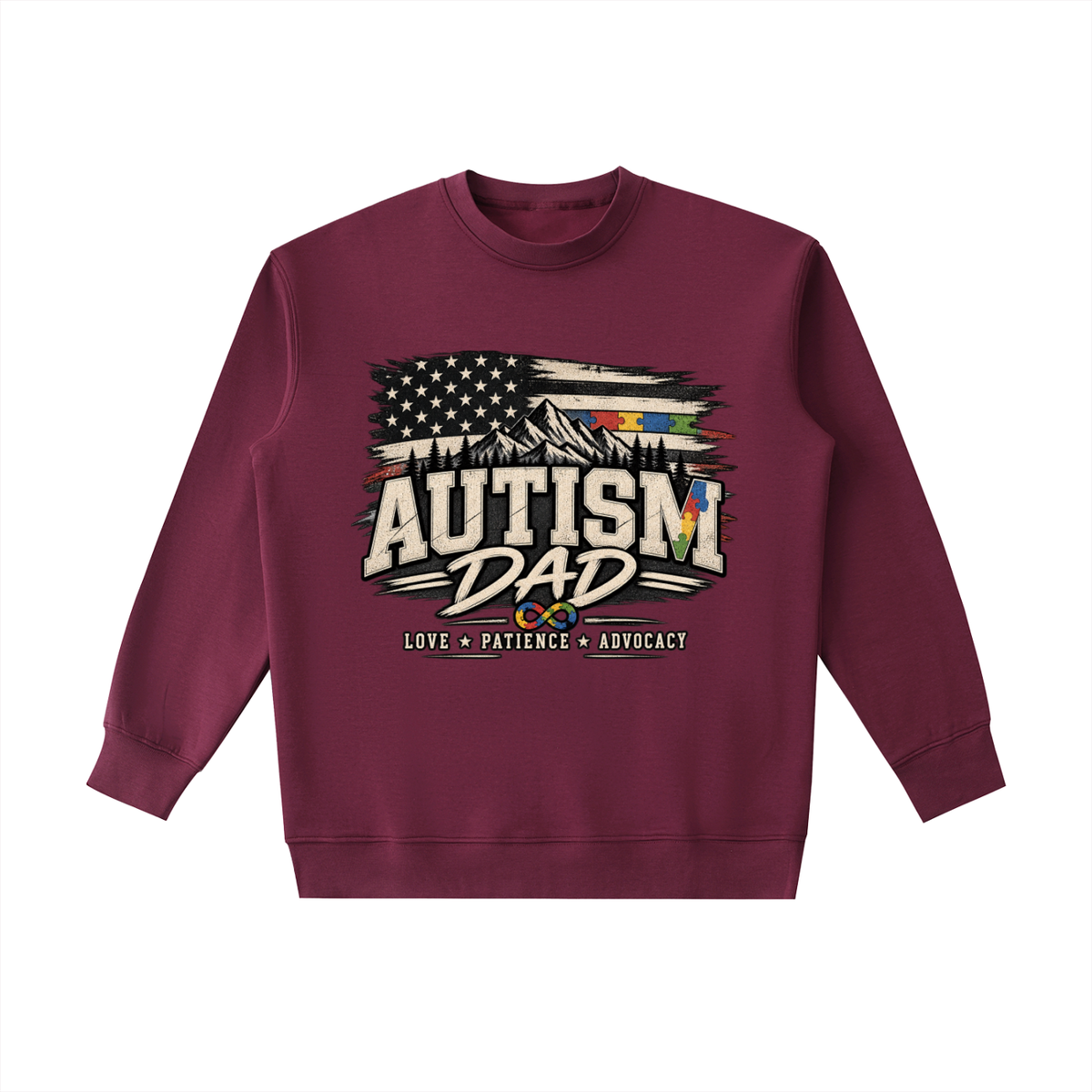 Autism Dad Heavyweight Crewneck