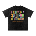 Spectrum of Possibilities Snow-Washed Oversized T-Shirt