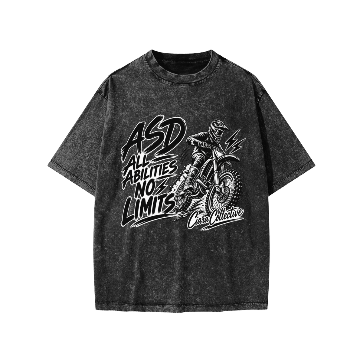 ASD Motocross Snow-Washed Kids’ T-Shirt