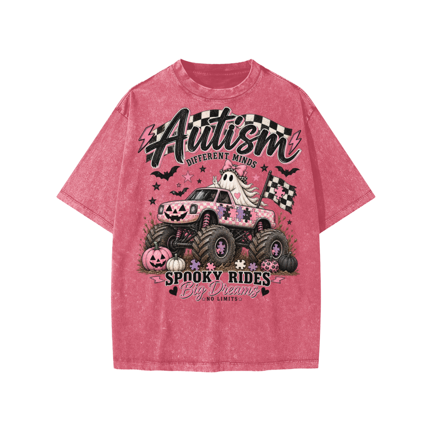 Autism Spooky Rides Kids T-Shirt