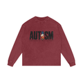 Autism Awareness Acid Wash Long-Sleeve