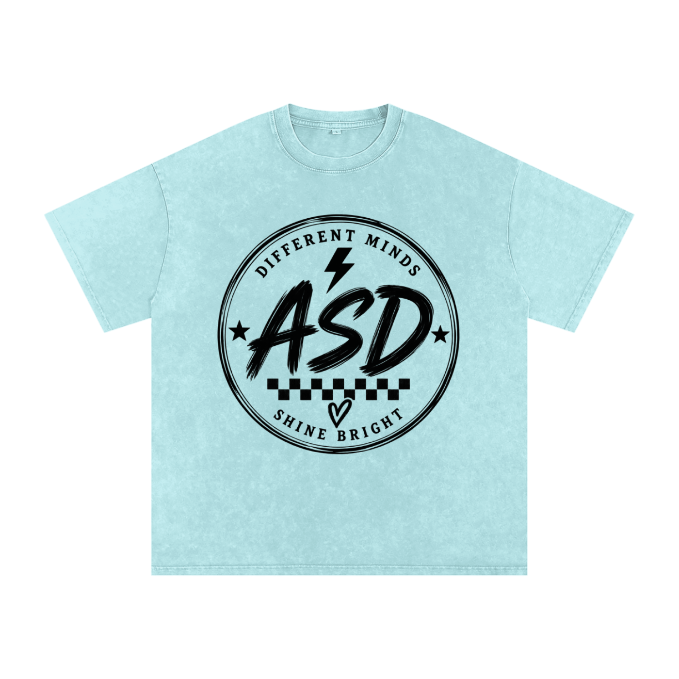 ASD “Different Minds, Shine Bright” Oversized Tee