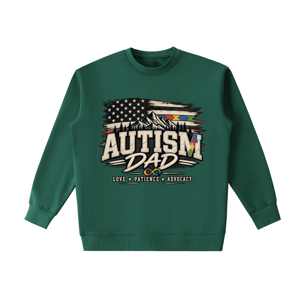Autism Dad Heavyweight Crewneck