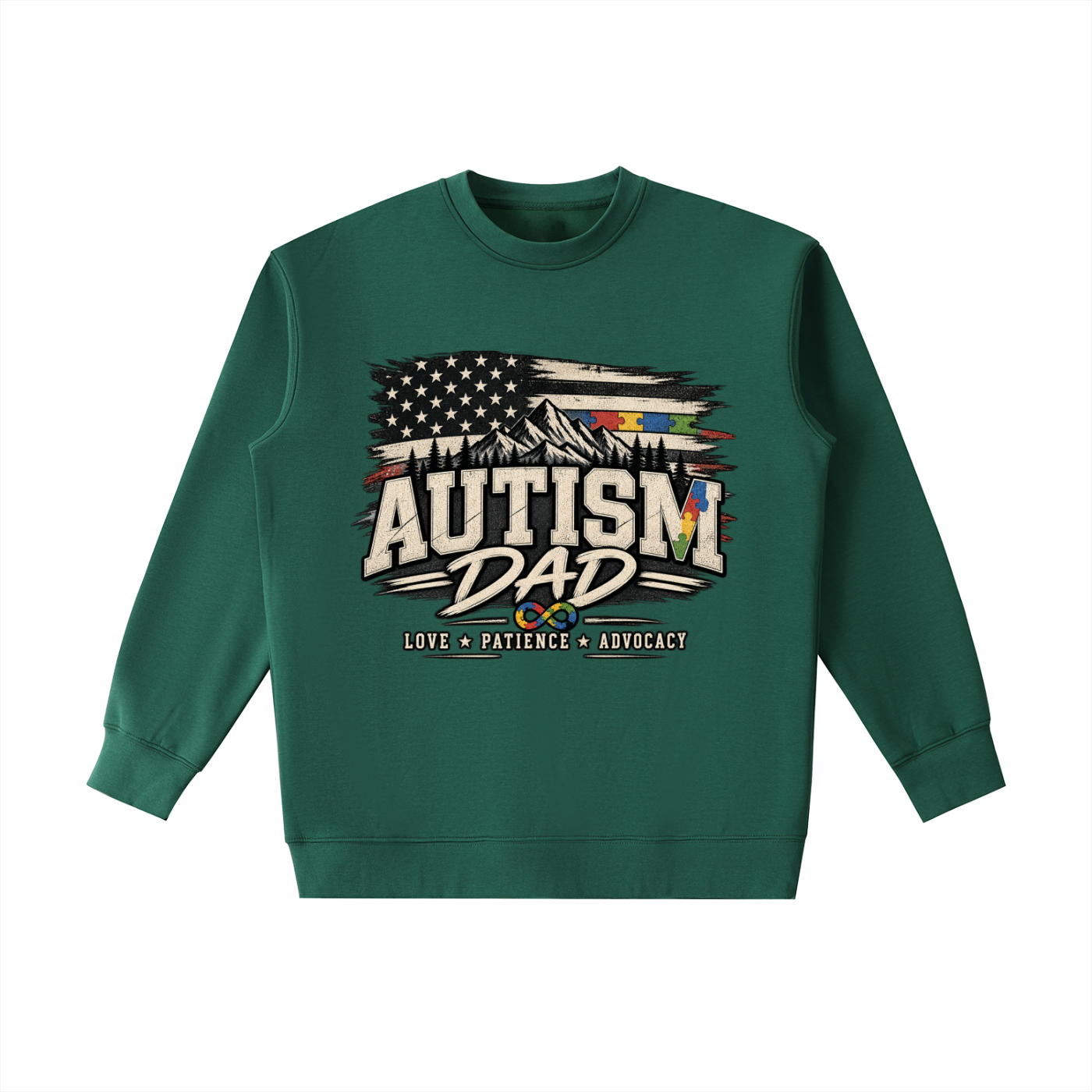 Autism Dad Heavyweight Crewneck