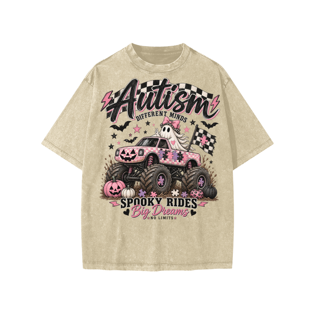 Autism Spooky Rides Kids T-Shirt