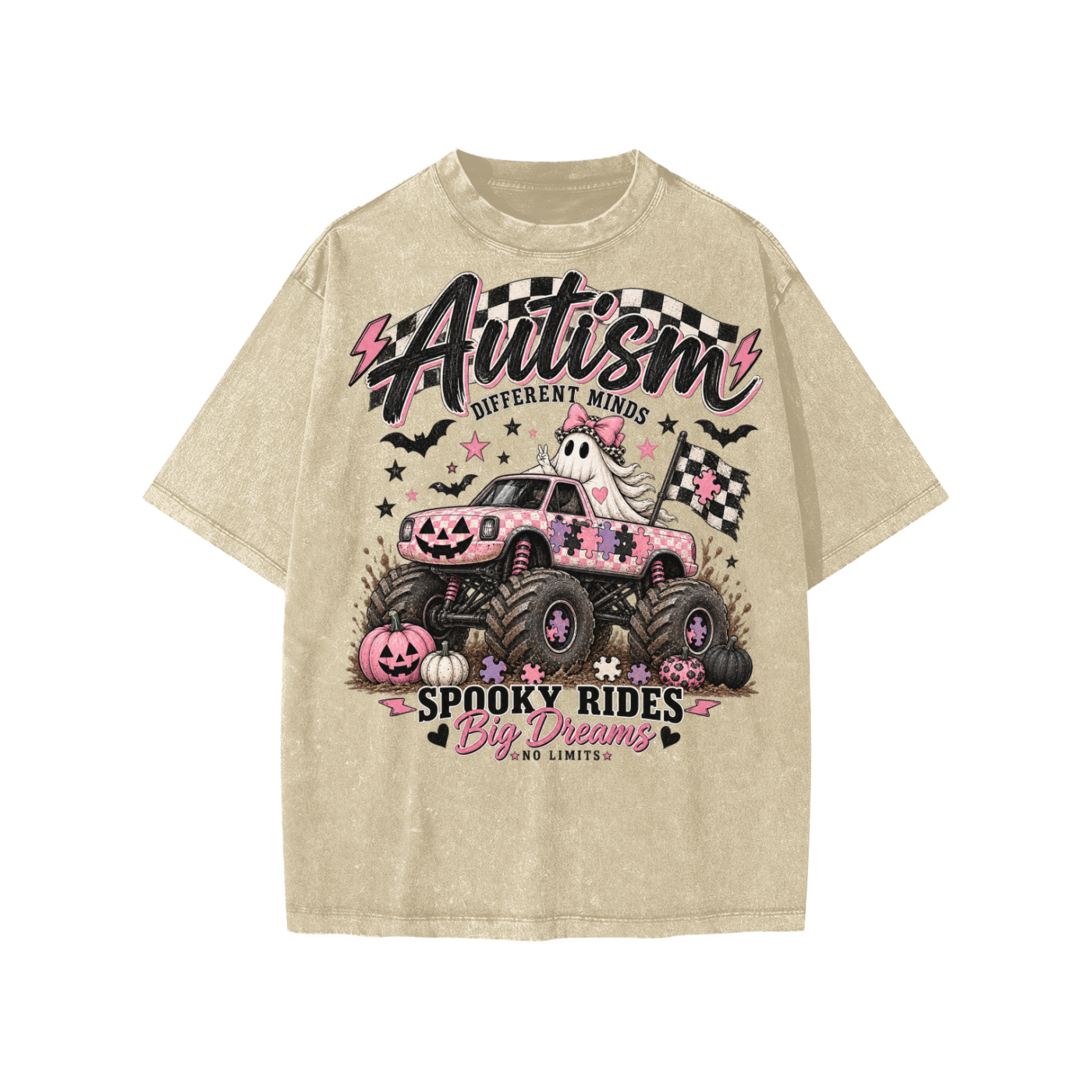 Autism Spooky Rides Kids T-Shirt
