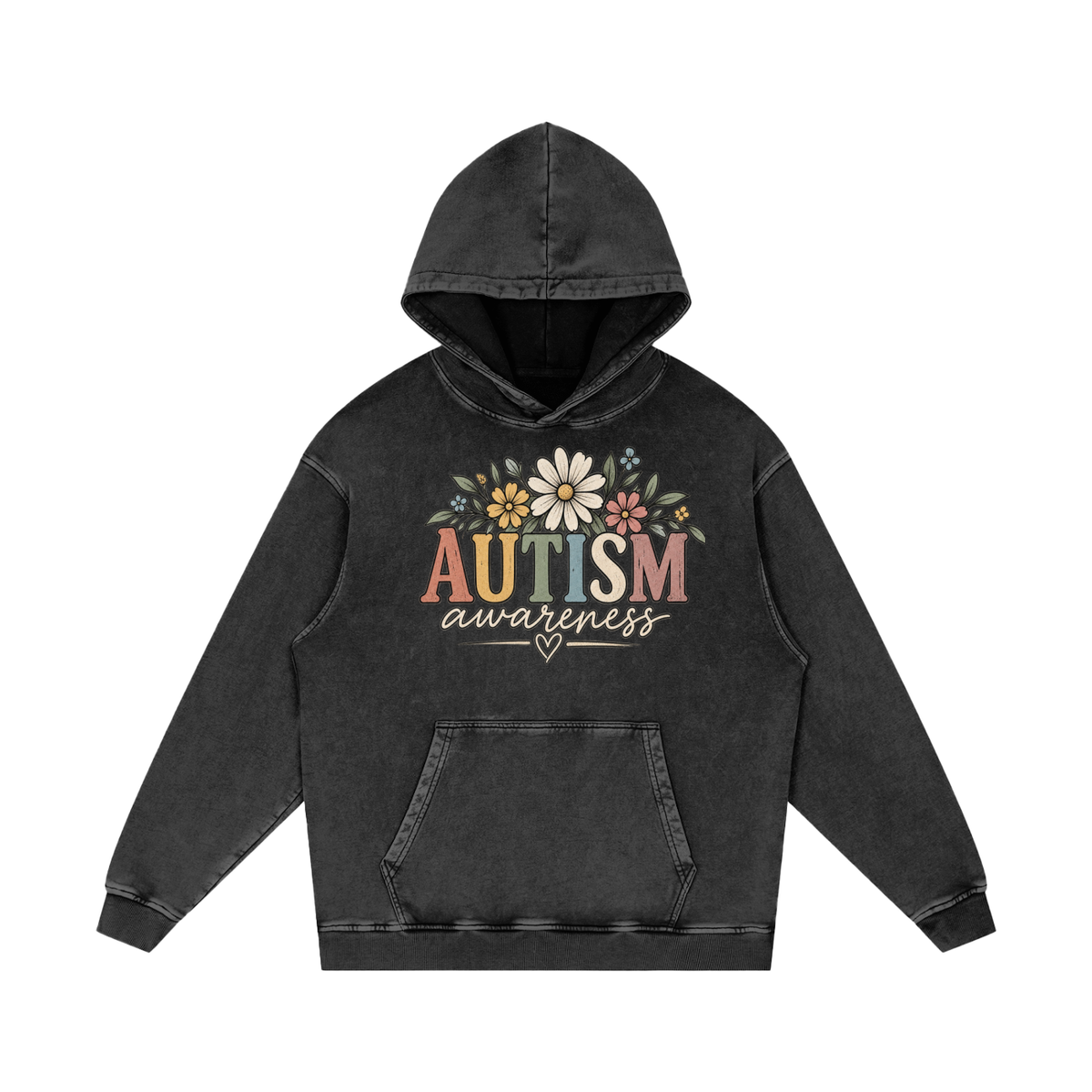 Autism Awareness Floral Hoodie